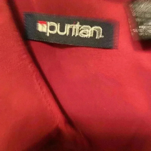 Puritan men’s red short sleeve button down with one front pocket. - Picture 3 of 5